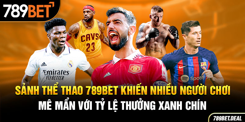 Sảnh thể thao 789bet khiến nhiều người chơi mê mẩn với tỷ lệ thưởng xanh chín